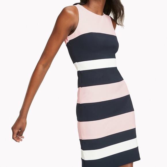 Tommy Hilfiger | Dresses | Tommy Hilfigeressential Stripe Sleeveless Dress  | Poshmark